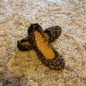 Cheetah print flats
